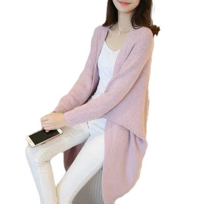 Long Cardigan Bat Sleeve Knitted Sweater - www.SharpDuds.com