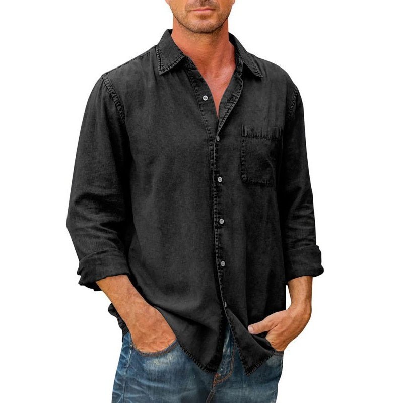 Long Sleeve Denim Shirt - www.SharpDuds.com