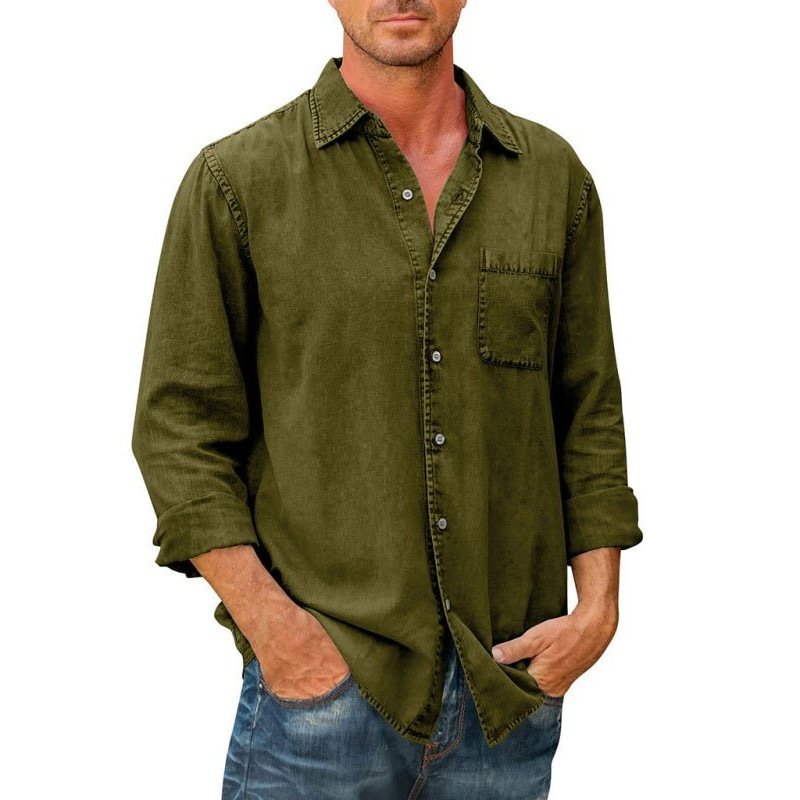 Long Sleeve Denim Shirt - www.SharpDuds.com