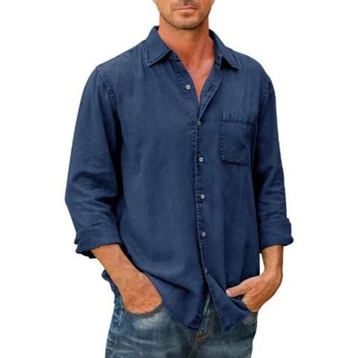 Long Sleeve Denim Shirt - www.SharpDuds.com