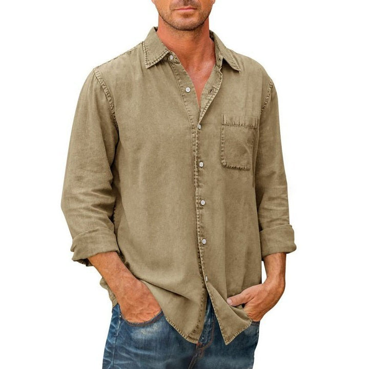 Long Sleeve Denim Shirt - www.SharpDuds.com