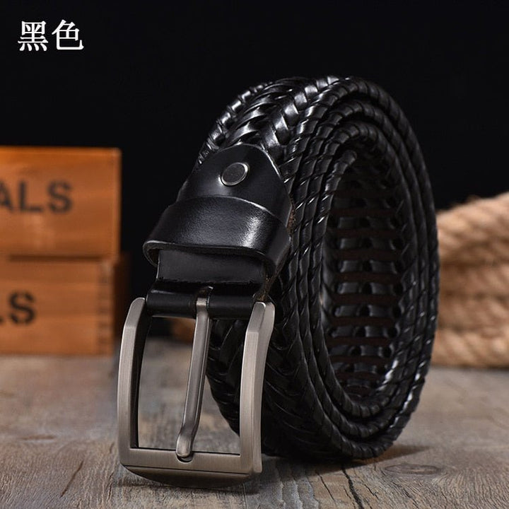 Luxury Braided Leather Belt - www.SharpDuds.com