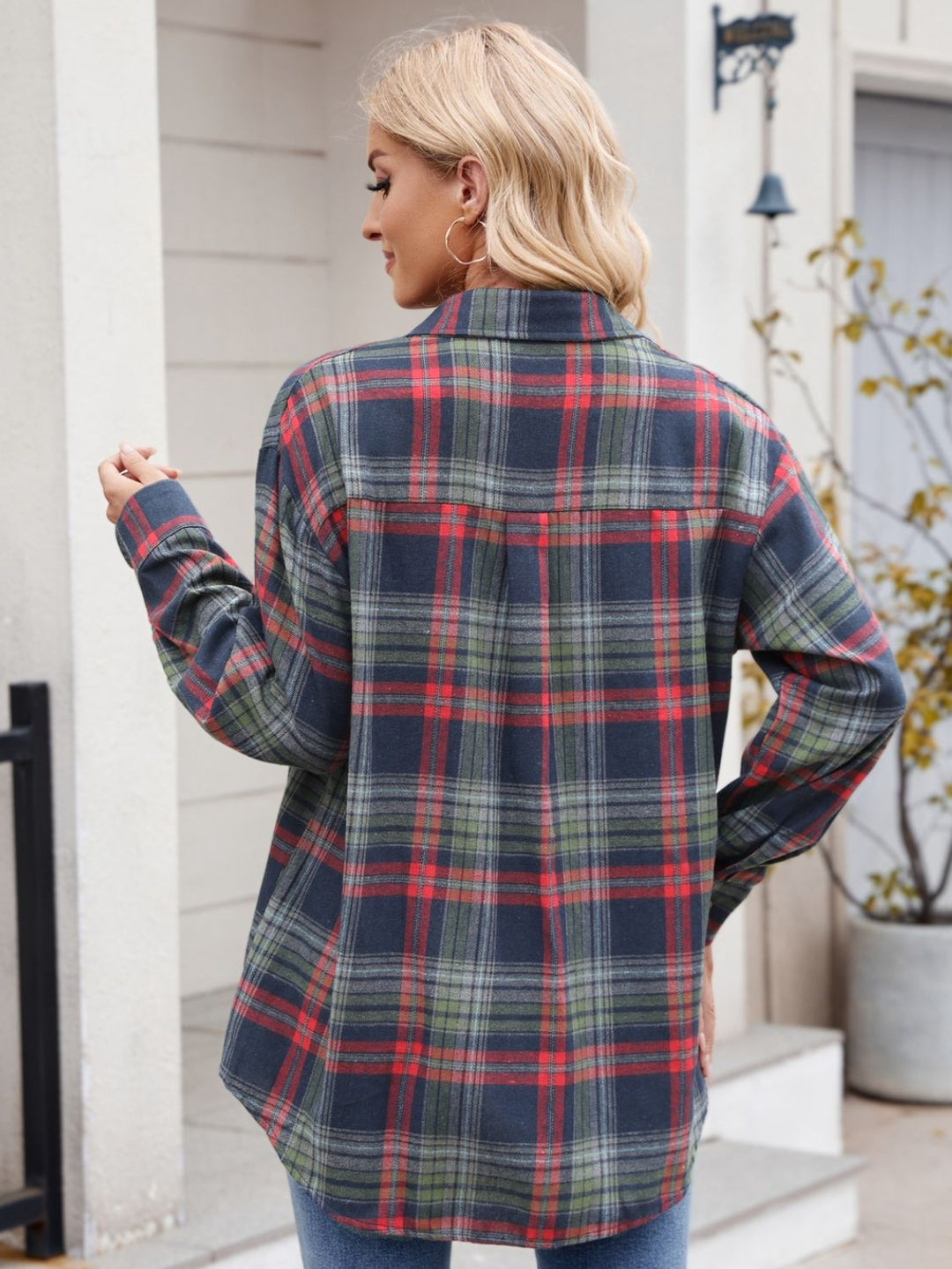 Mandy Plaid Button Up Long Sleeve Shirt - SharpDuds