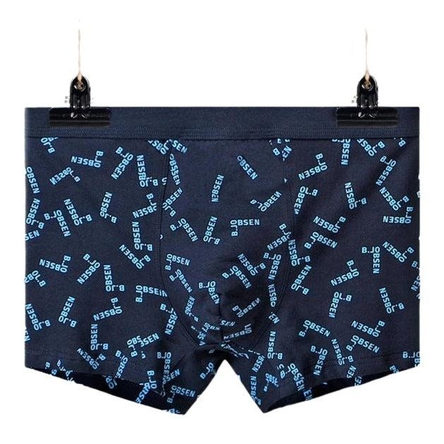 Men's Mid Waist Cotton Breathable Print Boxer Briefs - www.SharpDuds.com