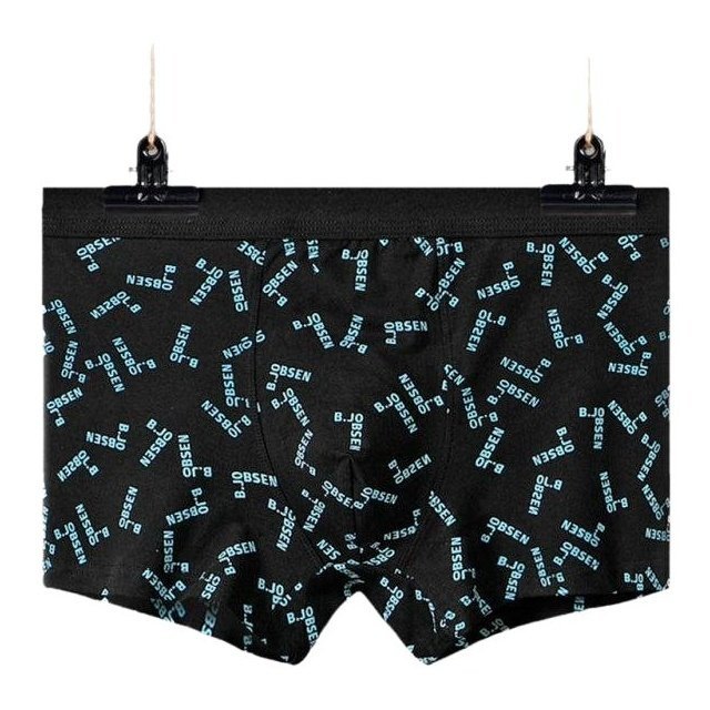 Men's Mid Waist Cotton Breathable Print Boxer Briefs - www.SharpDuds.com