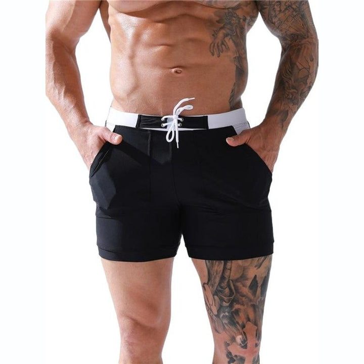 Men's Pocket Lined Tethered Swim Shorts - www.SharpDuds.com