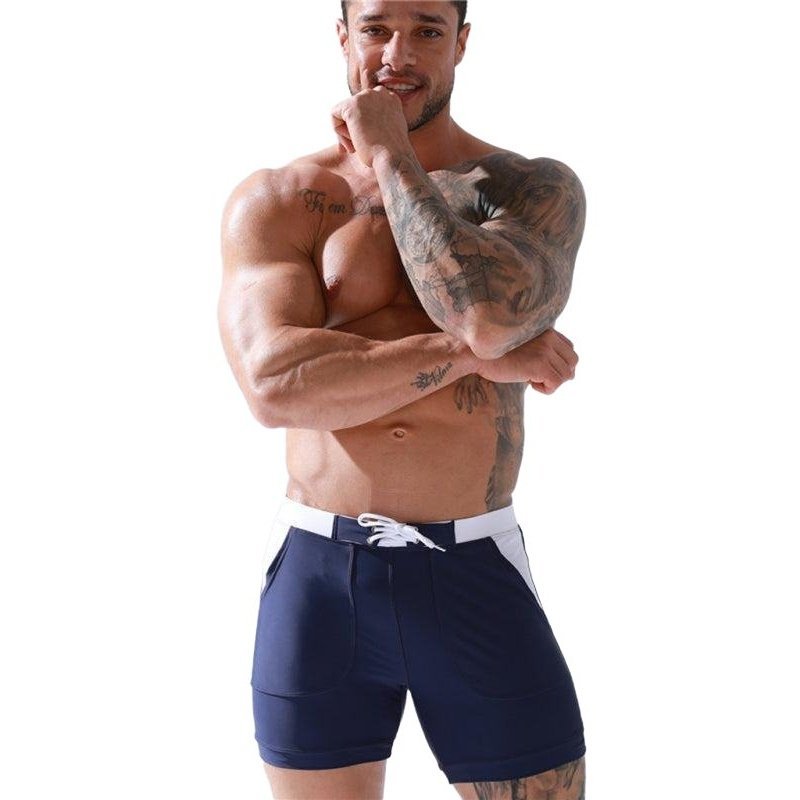 Men's Pocket Lined Tethered Swim Shorts - www.SharpDuds.com