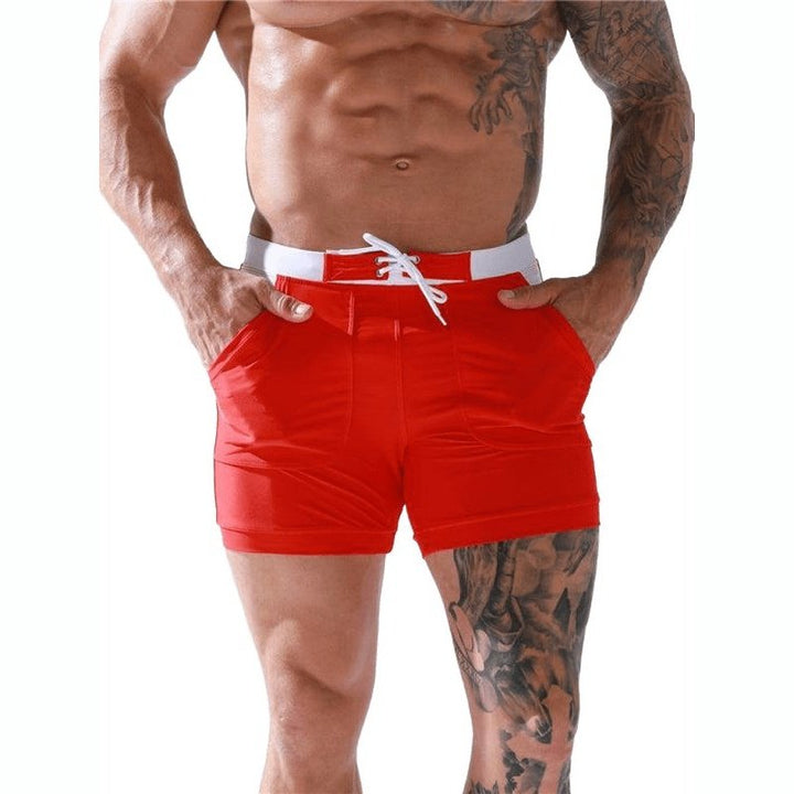 Men's Pocket Lined Tethered Swim Shorts - www.SharpDuds.com