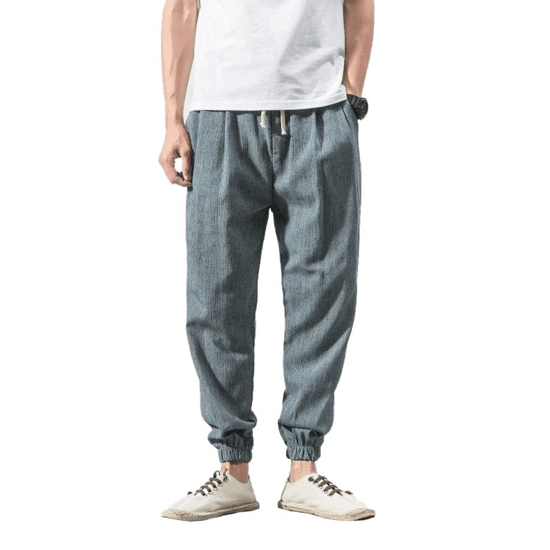 Men's Solid Color Linen Pants - www.SharpDuds.com