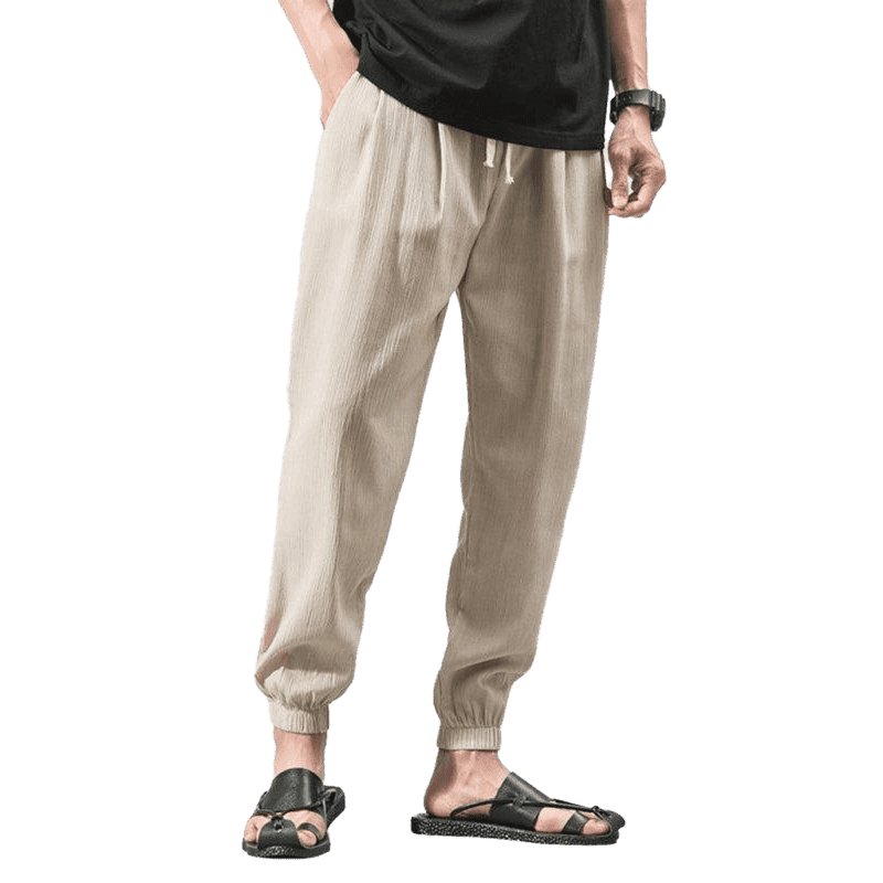 Men's Solid Color Linen Pants - www.SharpDuds.com