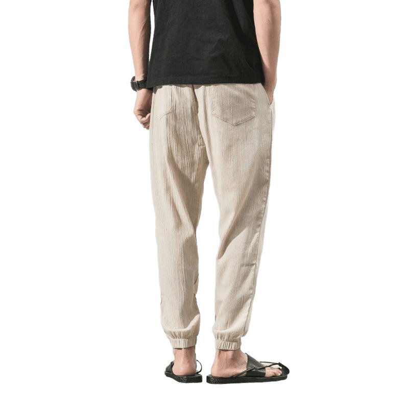 Men's Solid Color Linen Pants - www.SharpDuds.com