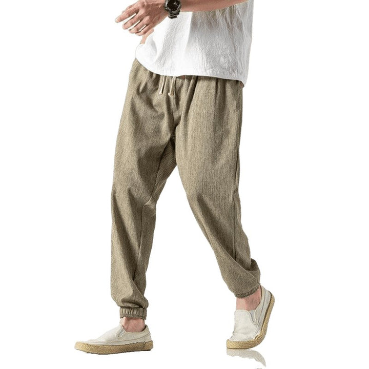 Men's Solid Color Linen Pants - www.SharpDuds.com