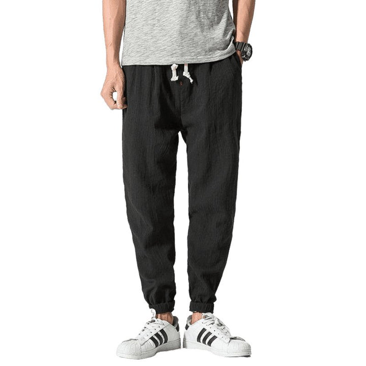 Men's Solid Color Linen Pants - www.SharpDuds.com