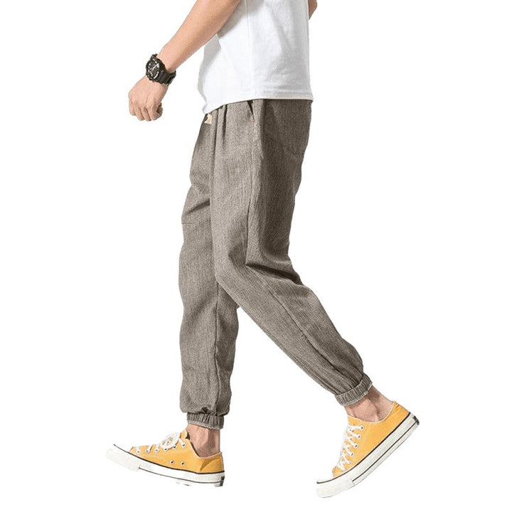 Men's Solid Color Linen Pants - www.SharpDuds.com