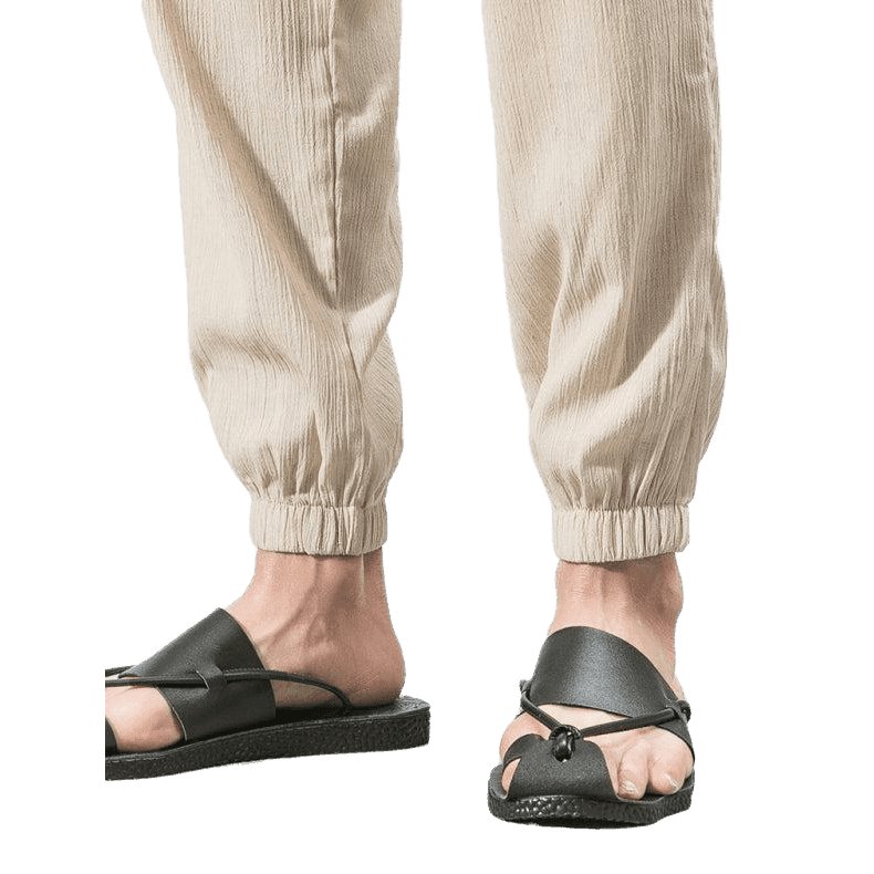 Men's Solid Color Linen Pants - www.SharpDuds.com