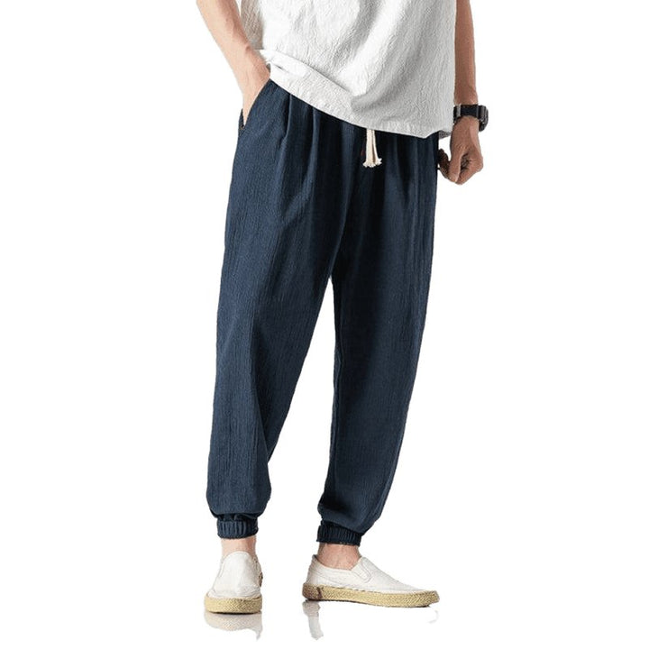 Men's Solid Color Linen Pants - www.SharpDuds.com