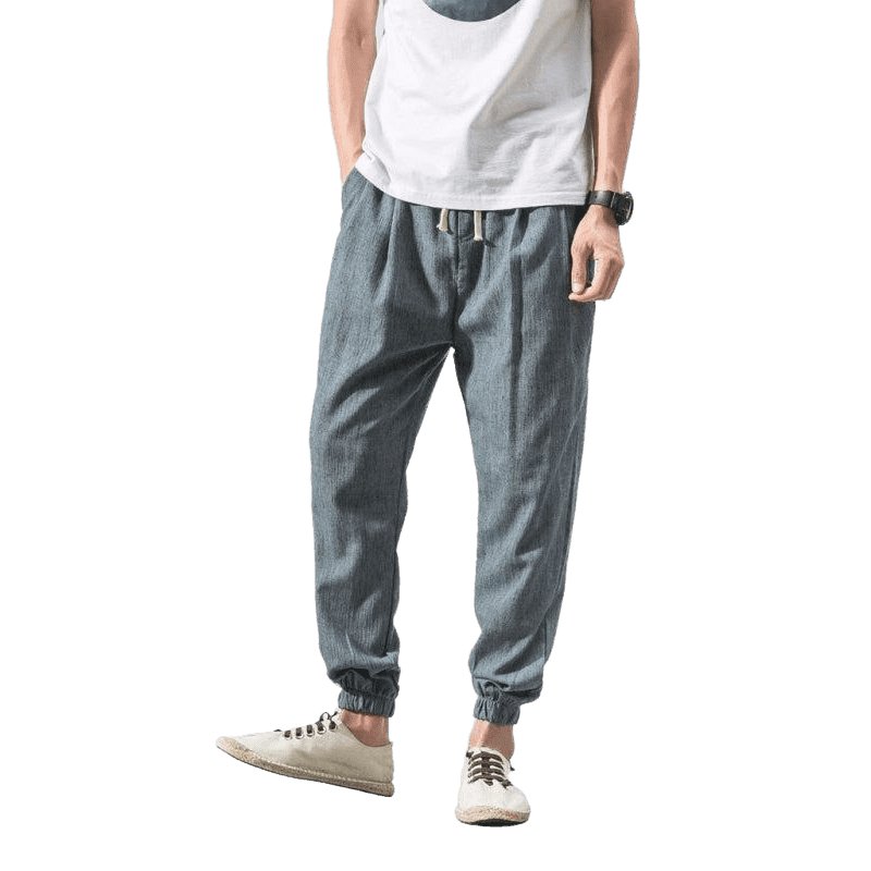 Men's Solid Color Linen Pants - www.SharpDuds.com