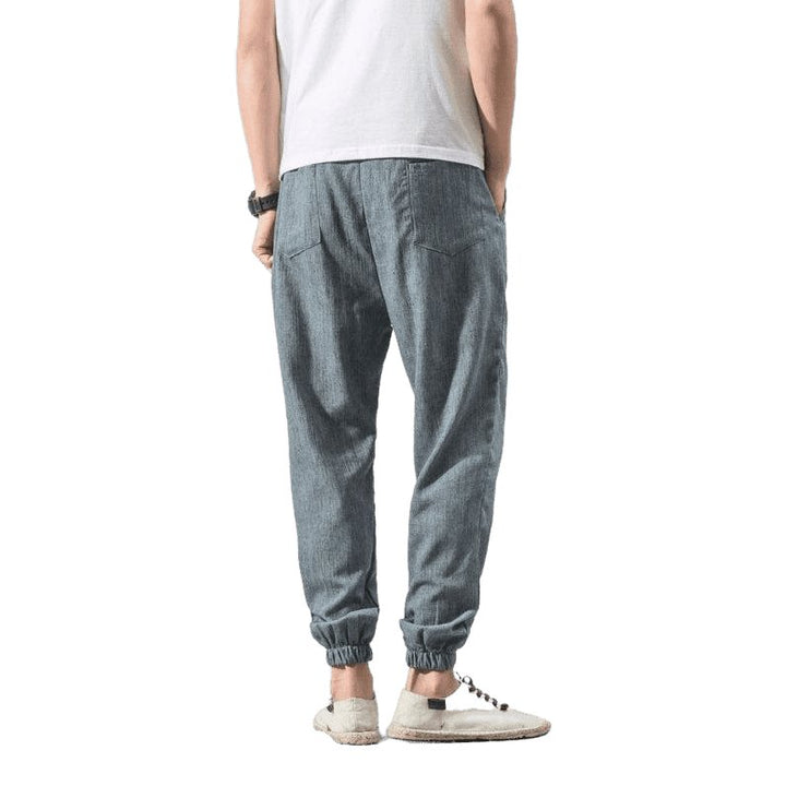 Men's Solid Color Linen Pants - www.SharpDuds.com