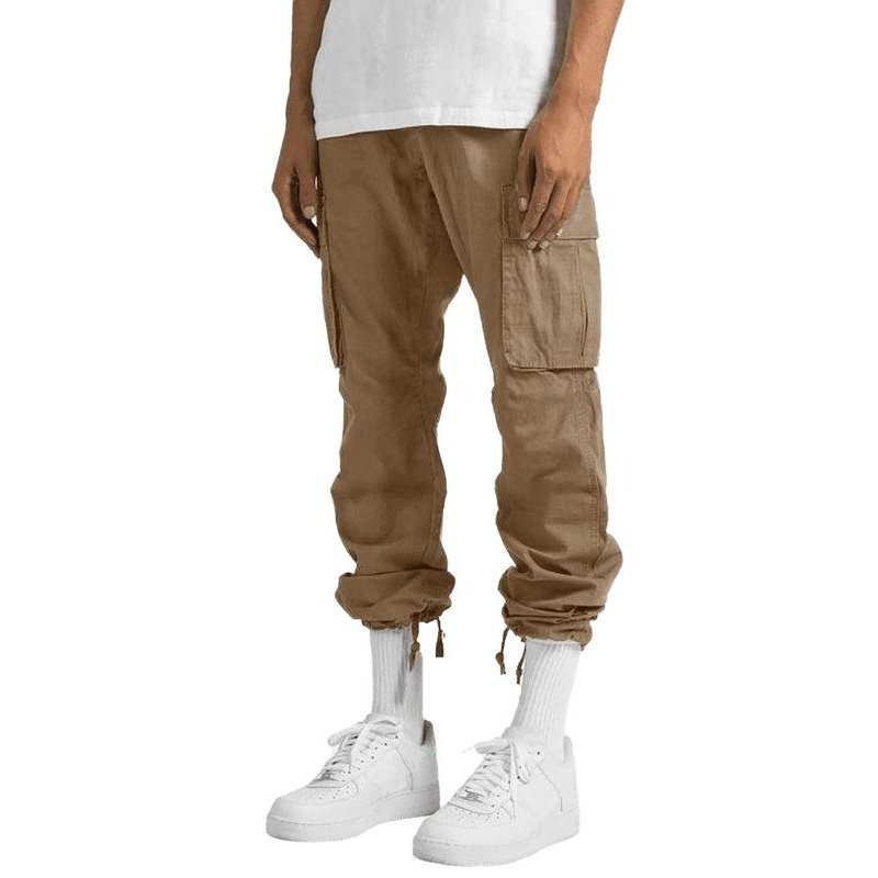 Men's Solid Color Relaxed Cargo Pants - www.SharpDuds.com