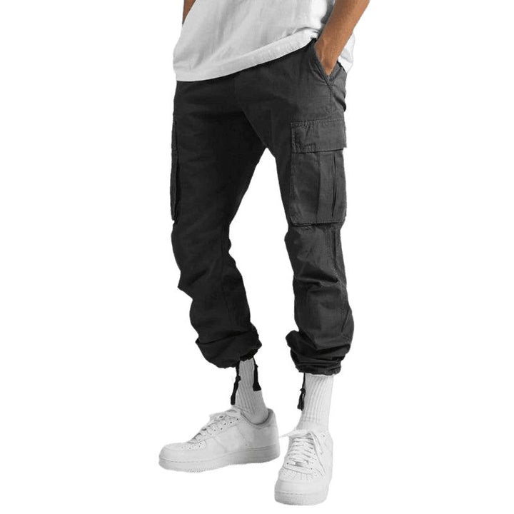 Men's Solid Color Relaxed Cargo Pants - www.SharpDuds.com