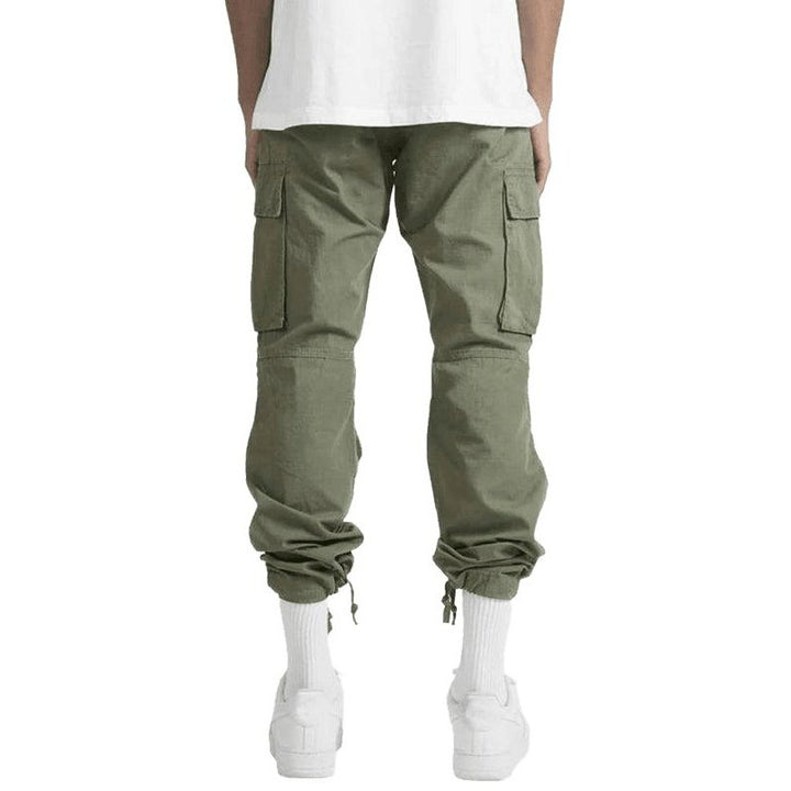 Men's Solid Color Relaxed Cargo Pants - www.SharpDuds.com