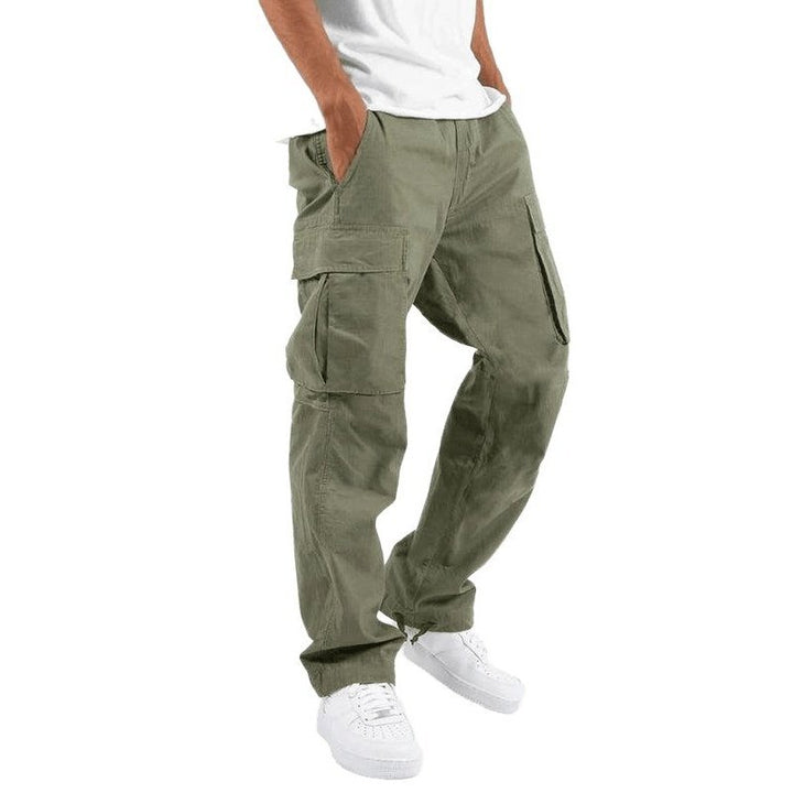 Men's Solid Color Relaxed Cargo Pants - www.SharpDuds.com