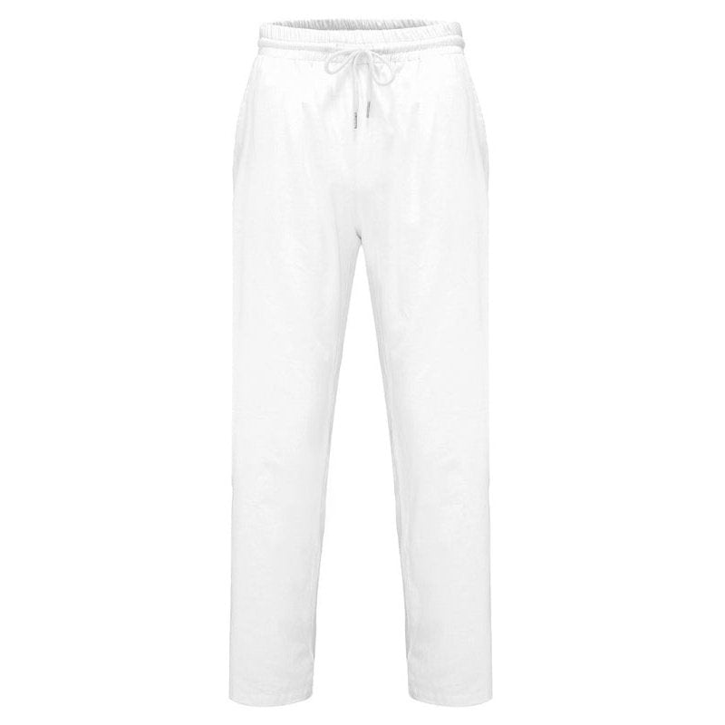 Men's Solid Color Side Pockets Drawstring Trousers - www.SharpDuds.com