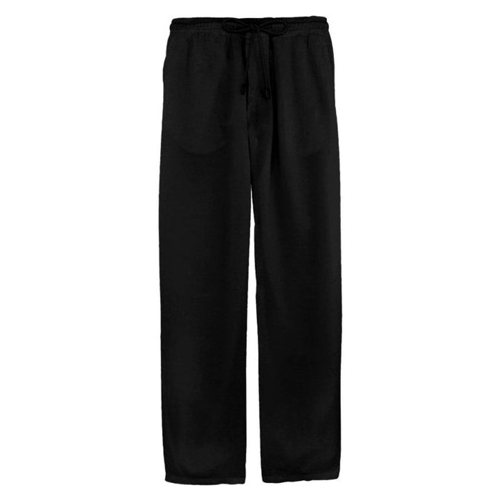 Men's Solid Color Side Pockets Drawstring Trousers - SharpDuds.com