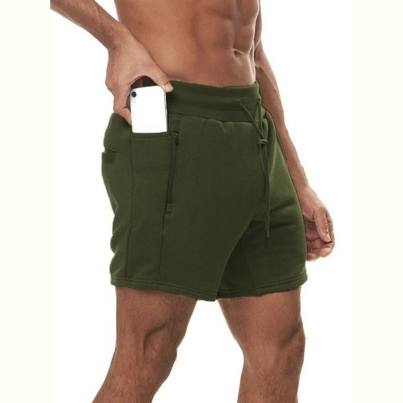 Men's Solid Color Sweat-wicking Running Shorts - www.SharpDuds.com