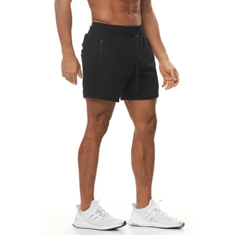 Men's Solid Color Sweat-wicking Running Shorts - www.SharpDuds.com