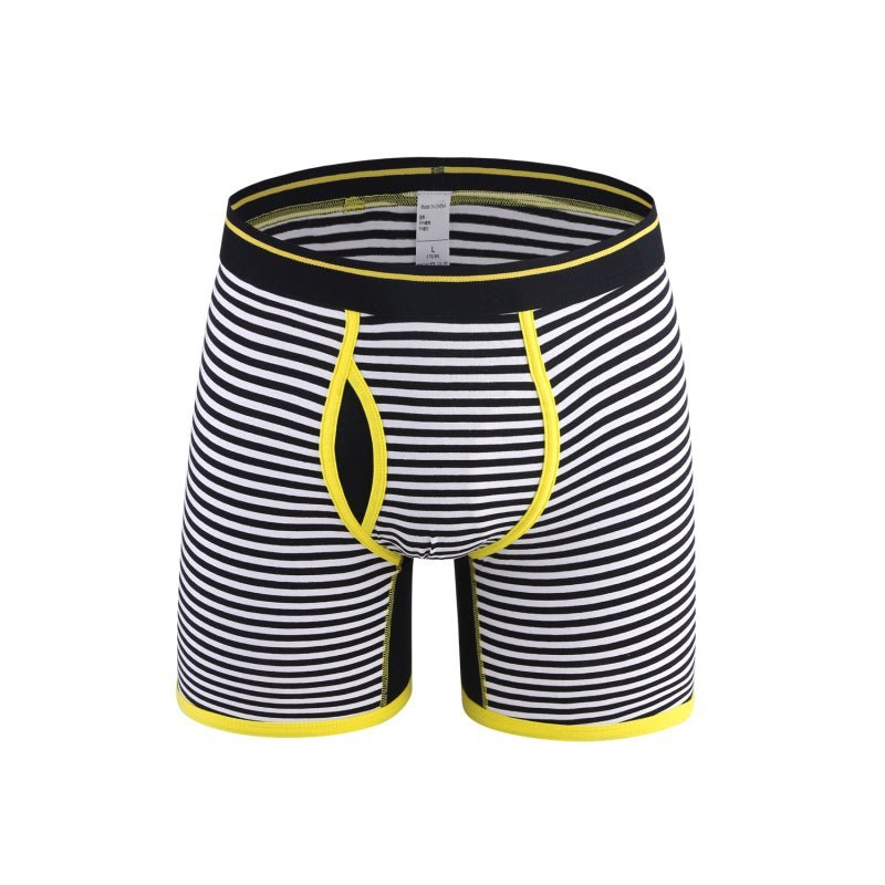 Men's Striped Comfort Breathable Boxer Briefs - www.SharpDuds.com