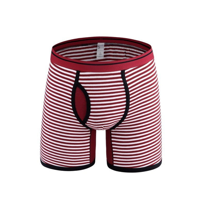 Men's Striped Comfort Breathable Boxer Briefs - www.SharpDuds.com