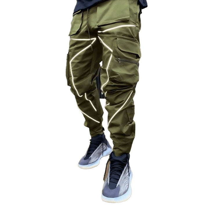 Multi-pocket Line Design Cargo Pants - www.SharpDuds.com