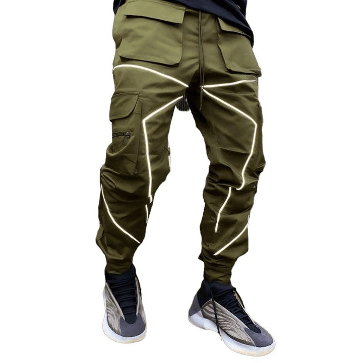 Multi-pocket Line Design Cargo Pants - www.SharpDuds.com