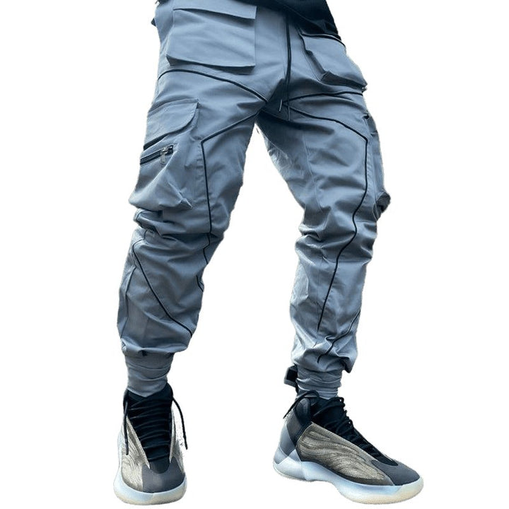 Multi-pocket Line Design Cargo Pants - www.SharpDuds.com