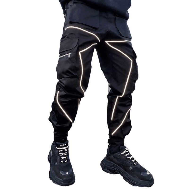 Multi-pocket Line Design Cargo Pants - www.SharpDuds.com