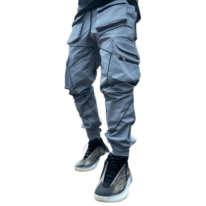 Multi-pocket Line Design Cargo Pants - www.SharpDuds.com