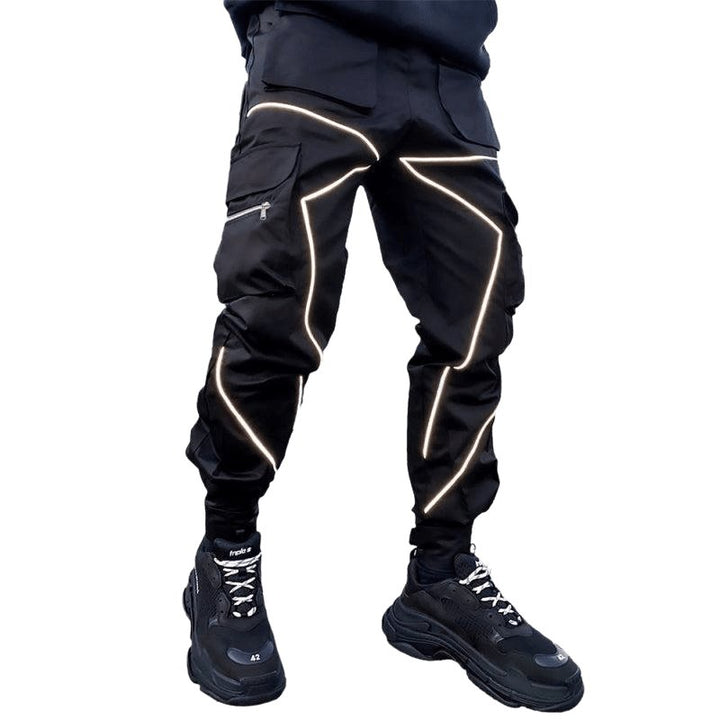 Multi-pocket Line Design Cargo Pants - www.SharpDuds.com