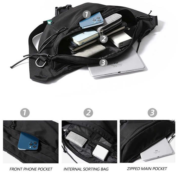 Multifunctional Waterproof Chest Bag - www.SharpDuds.com