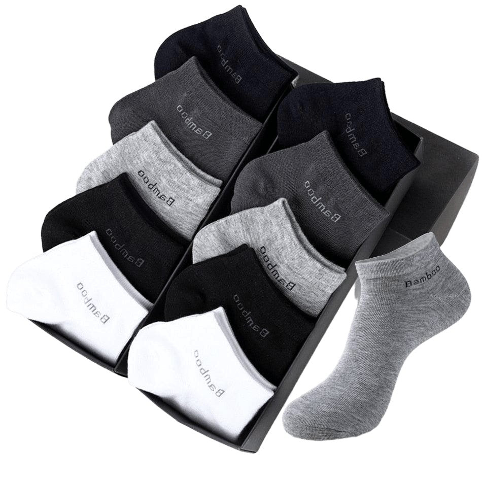 New Anti-Bacterial Ankle Socks - 10 Pairs - www.SharpDuds.com