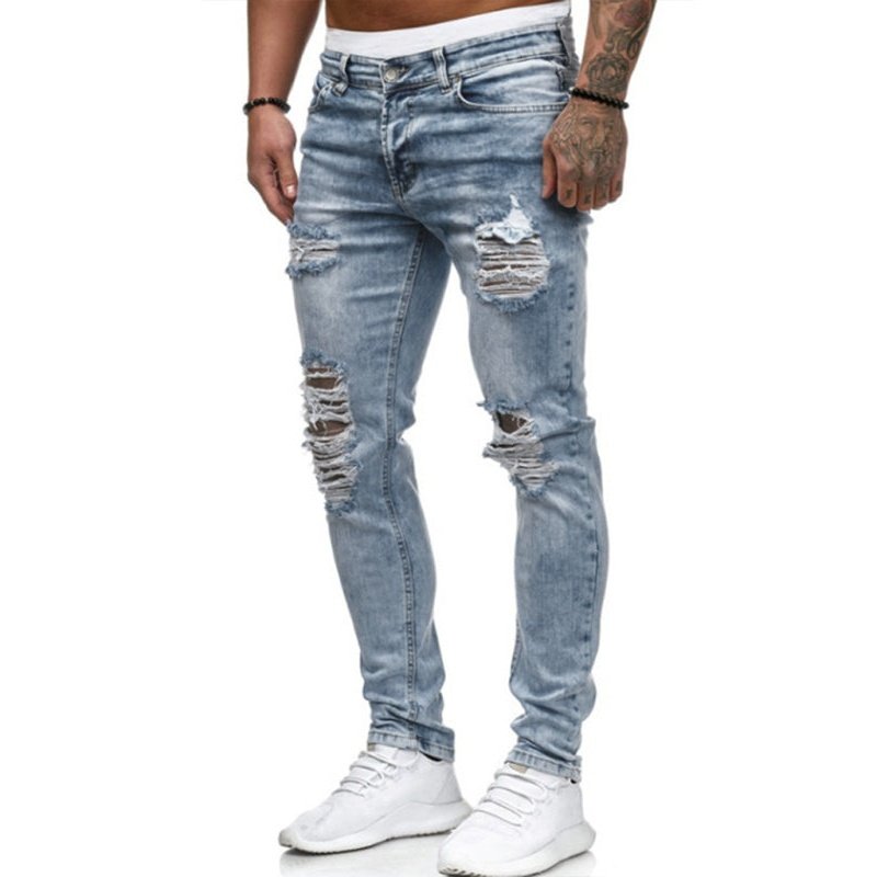 New Design Slim Fit Long Jeans - www.SharpDuds.com