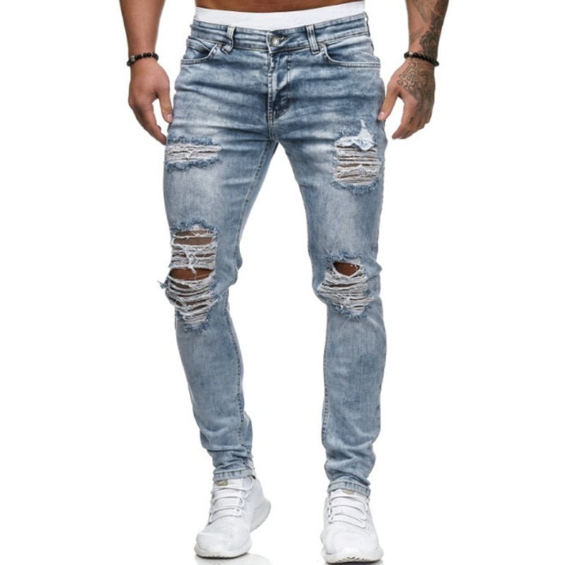 New Design Slim Fit Long Jeans - www.SharpDuds.com