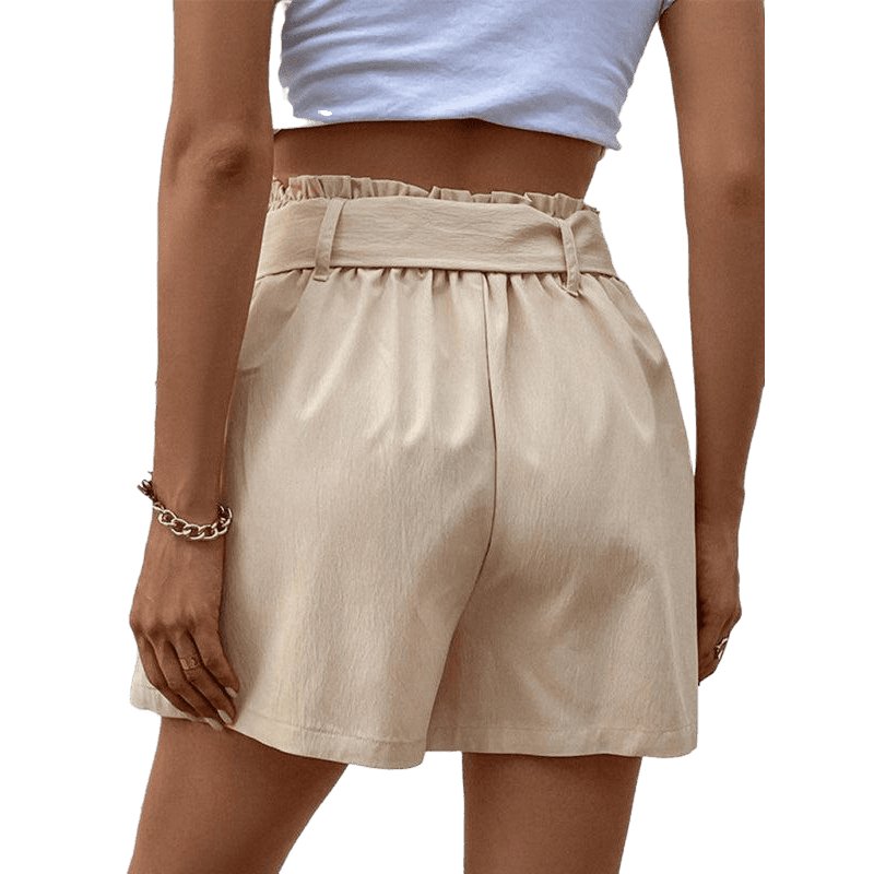 New fashion beige elegant casual ladies shorts - www.SharpDuds.com