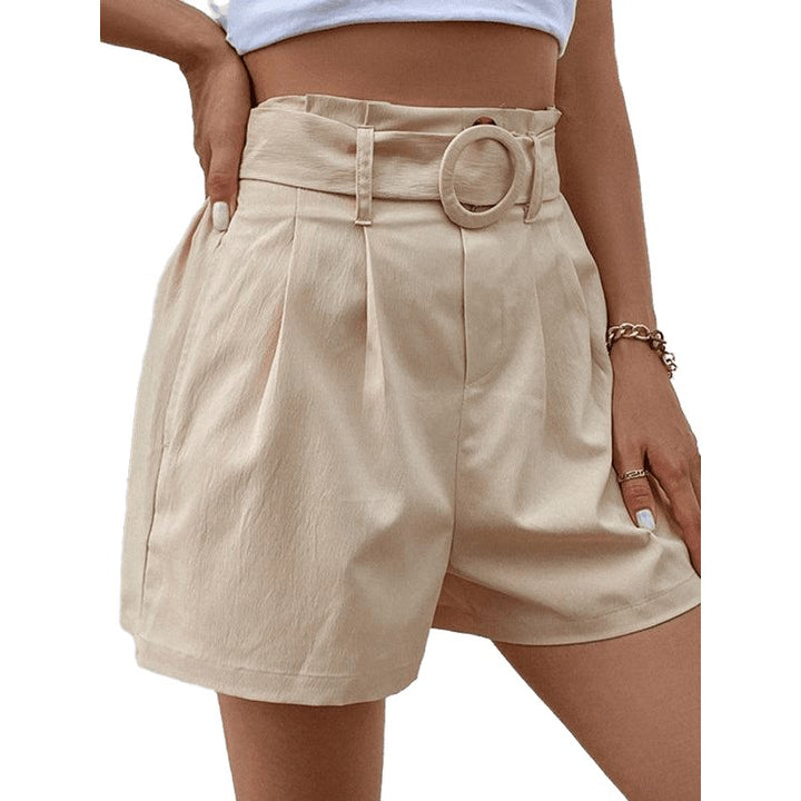 New fashion beige elegant casual ladies shorts - www.SharpDuds.com