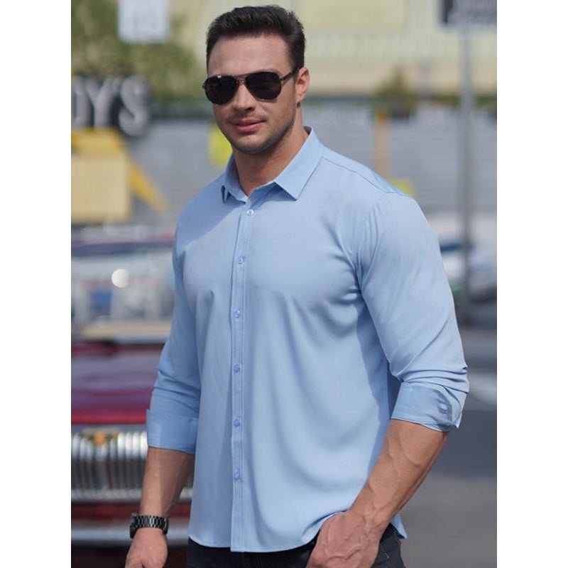 New Men's Slim Fit Business Shirt - SharpDuds