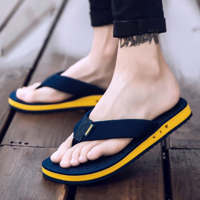 New Summer Youth Men Thick-Soled Toe Sandals - www.SharpDuds.com