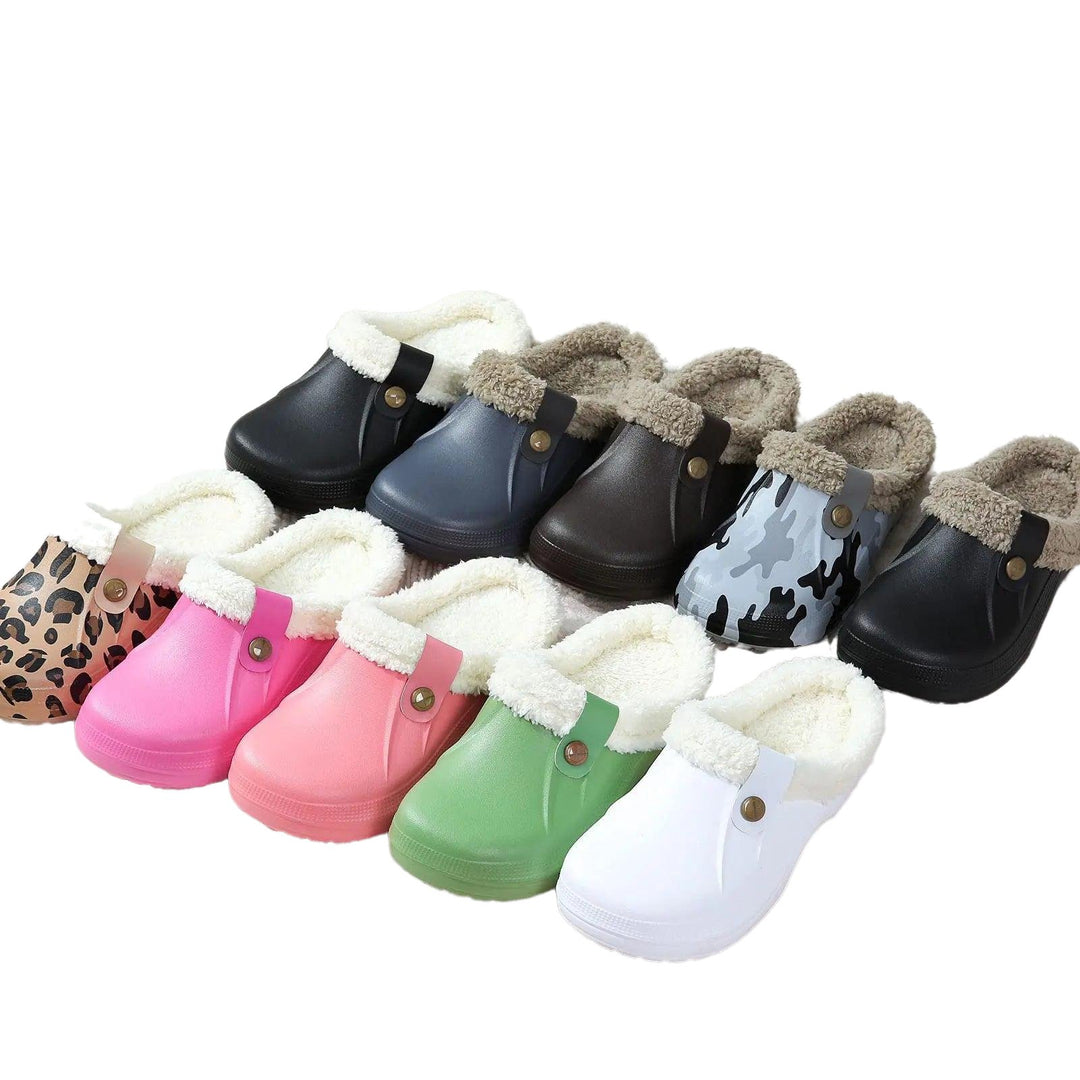 Outdoor Waterproof Soft Plush Slippers - www.SharpDuds.com