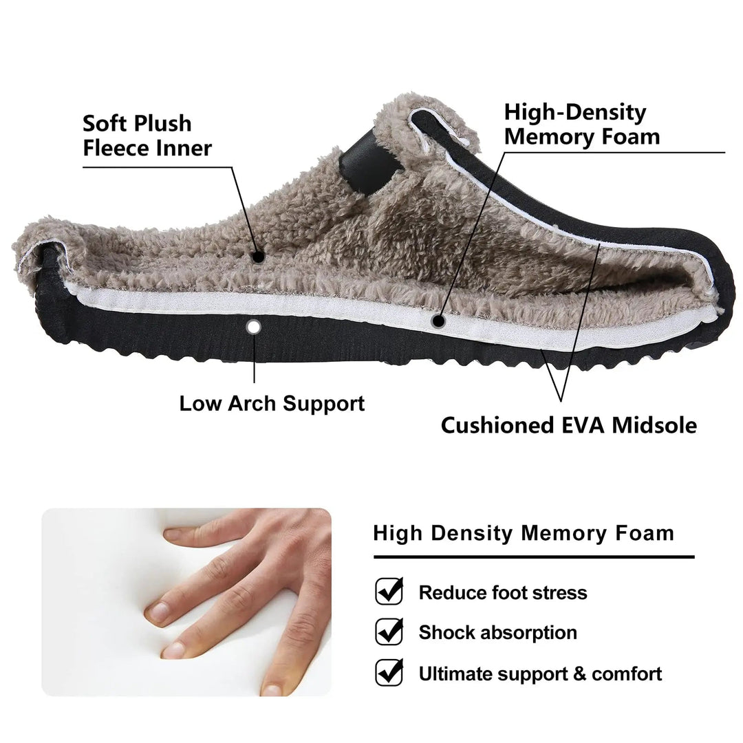 Outdoor Waterproof Soft Plush Slippers - www.SharpDuds.com