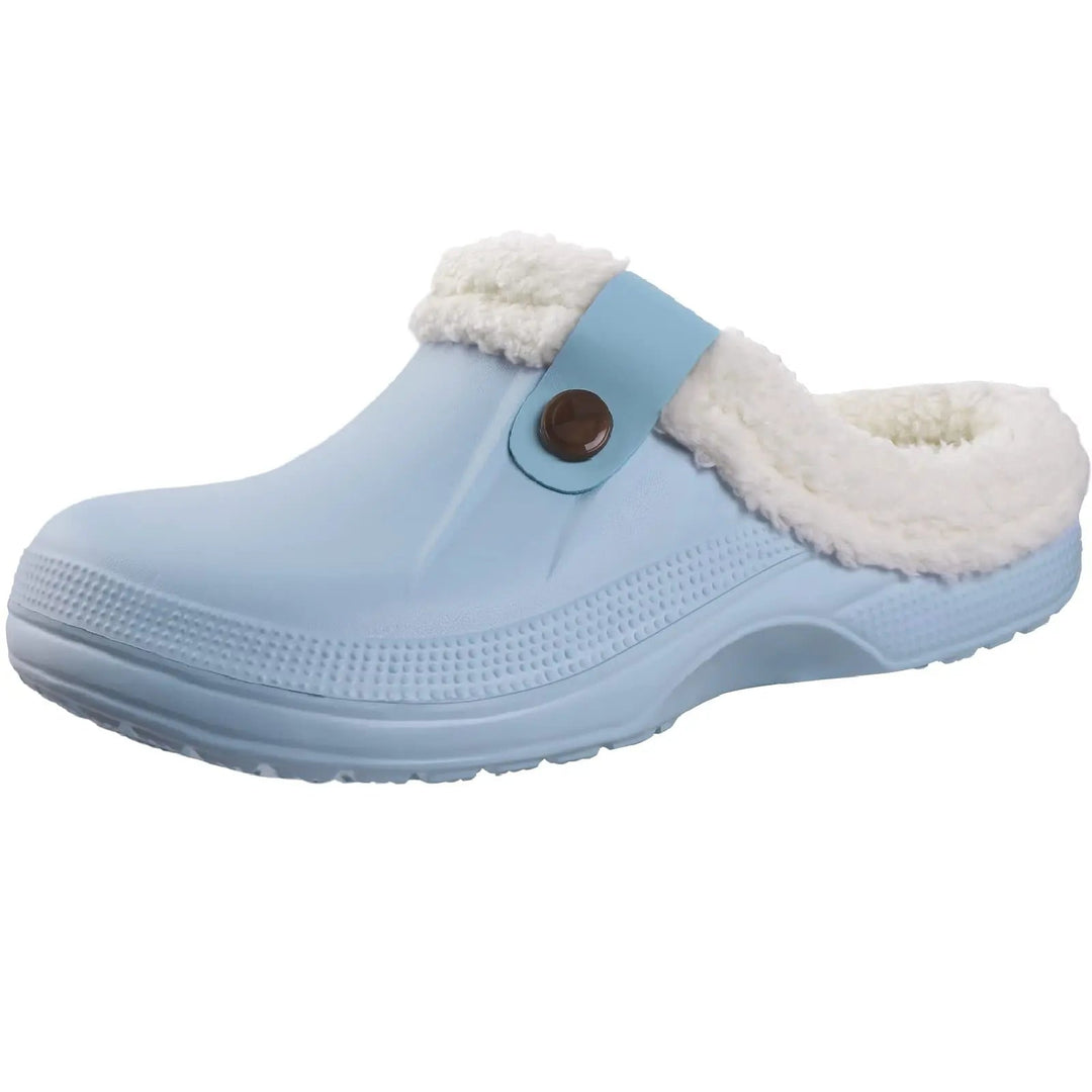 Outdoor Waterproof Soft Plush Slippers - www.SharpDuds.com