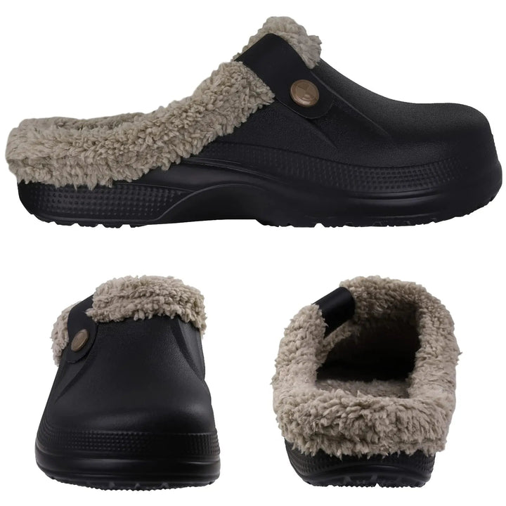 Outdoor Waterproof Soft Plush Slippers - www.SharpDuds.com